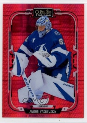 2025-26 O-Pee-Chee Platinum Red Prism /199 Andrei Vasilevskiy #73 0s90