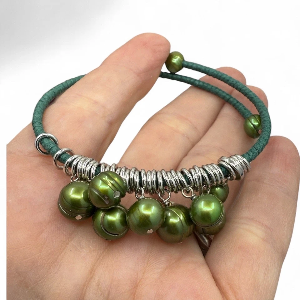 Brazalete Brazalete Perlas Verdes Honora Perlas Cultivadas de Agua Dulce Foto 4 de 4