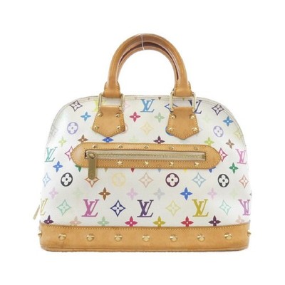 echt LOUIS VUITTON Multicolor Alma PM Blanc Handtasche M92647 LV gebraucht