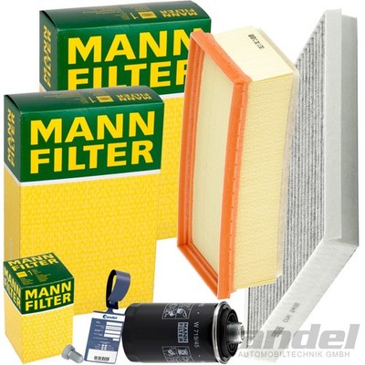 MANN FILTER INSPEKTIONSPAKET passend für AUDI A4 B8 A5 8T 8F Q5 8R 1.8+2.0 TFSI