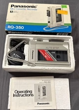 1970s Vintage Panasonic Cassette Recorder RQ-350