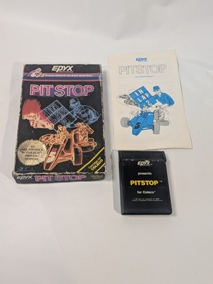 PIT STOP - Coleco Vision, 1983  ColecoVision CIB Complete in Box EPYX Free Ship!