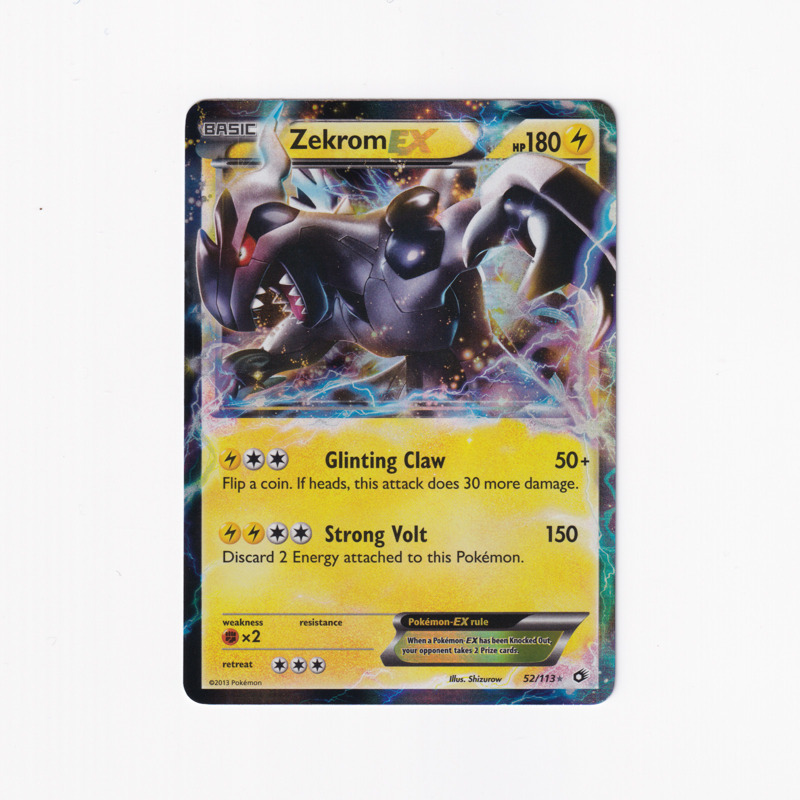 Zekrom EX Legendary Treasures 52/113 - Double Rare (NM)a