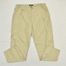 5.11 Tactical Men's Cargo Pants Straight Zip Work Cotton Blend Beige Size 38x32