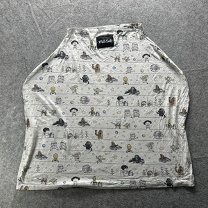 Milk Snob Star Wars Multi Use Nursing Car Seat Cover Baby Gray Print Stretchy