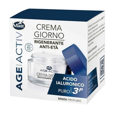 Matt Age Activ Gesichtscreme 50ml - Anti-Aging mit Hyaluronsäure für Tag