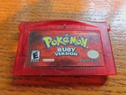 Pokemon Ruby Version - Nintendo Game Boy Advance cartridge.