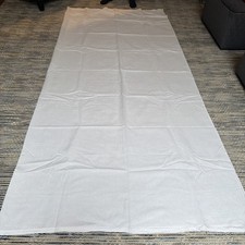 Vintage Irish Linen Hem stitch Flat Sheet 278cm Wide By 292cm Length Kingsize #1