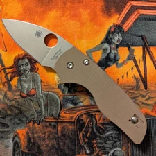 Spyderco Lil Native 15V - BBB Brown G10 - Compression Lock - Factory Second