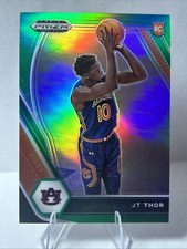 2021 2021-22 Panini Prizm Draft Picks Green Prizms #28 JT Thor RC Rookie Card
