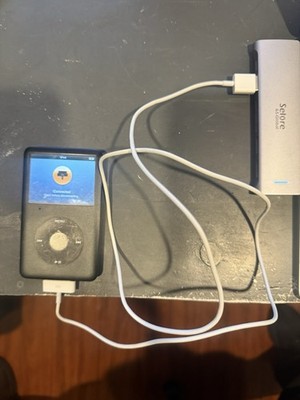 iPod Classic 120gb Black. Apple 30-pin To Sub Cable. Tested/reset