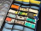 (12) ORIGINAL Vintage Matchbox Lesney Cars Vans & Trucks Lot w/Collector's Case!