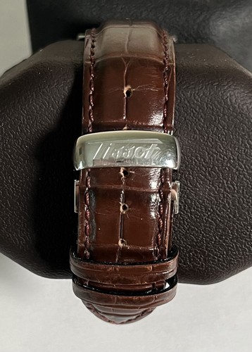 TISSOT Heritage Visodate Men's Watch Brown Leather Band T019.430.16.031.01 - Picture 3 of 8
