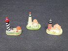 New ListingVintage Harbour Lights Spyglass Collection Miniature Lighthouses (3) Ex. Vtg. Co
