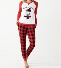 Christmas Pajamas For Women Jammies For Your Families Beary Cool "Mama Bear"