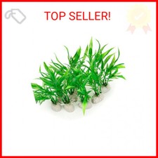 10 Pack Artificial Aquarium Plants, Small Size 4 inch Approximate Height Fish Ta