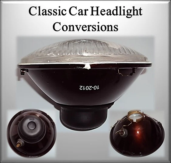 Kit de faros y cuencos de montaje clásicos Triumph Domed 7" de conversión halógena Foto 3 de 3