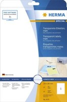 Herma 4375 Etiketten Transparent Matt A4 210X297 Mm Folie 25 St.