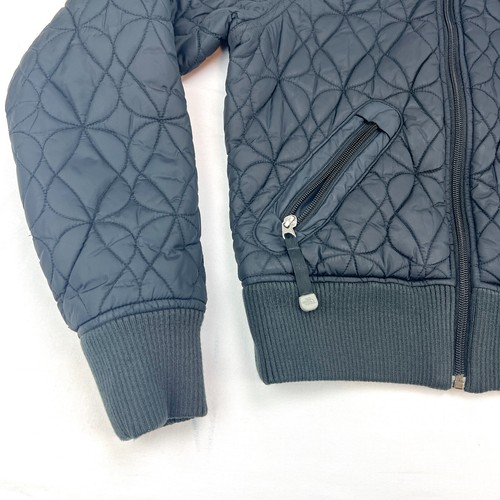 The North Face Women Black Quilted Jacket Insulated Full Zip Pockets Cuffs Sz XS - Picture 3 of 12