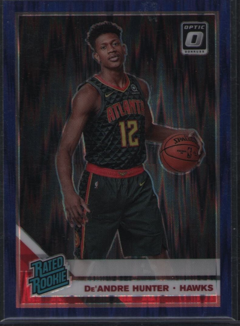2019-20 Donruss Optic - Rated Rookie #198 De'Andre Hunter (RC) Purple Shock