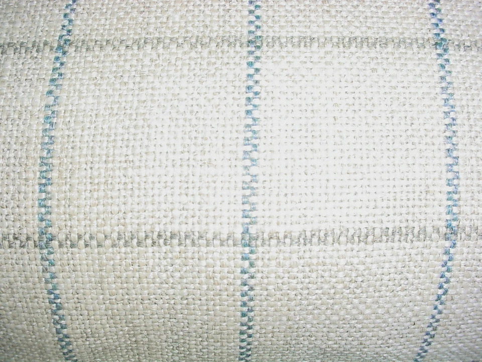 5-1/8Y Clarence House 1891001 Lawrence Oyster Plaid Burlap Upholstery Fabric - Image 3 of 4