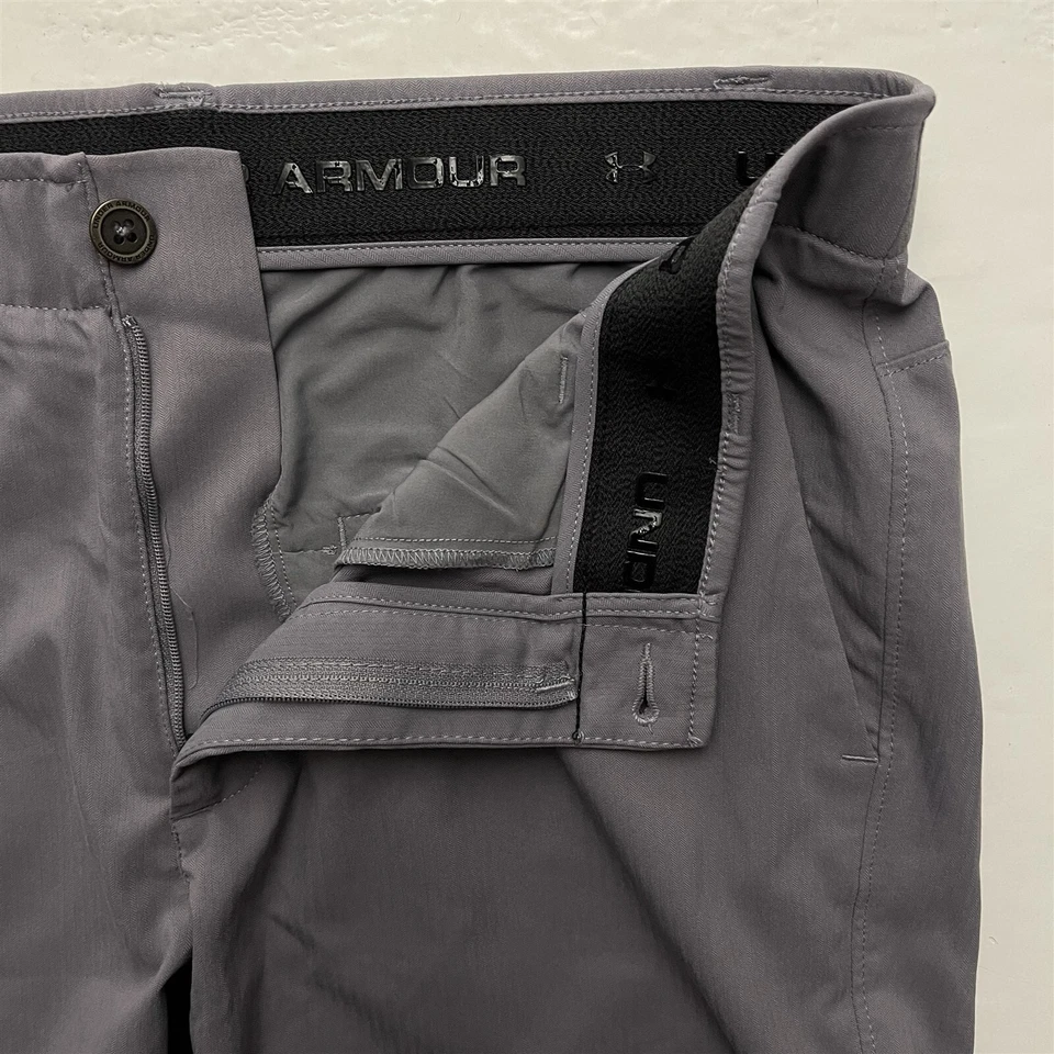 Pantalones cortos de golf Under Armour 34 x 10" gris rendimiento espiga Foto 2 de 4
