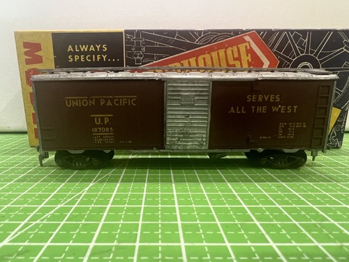 Roundhouse HO Diecast UP Union Pacific 40' Boxcar #187085 Kit Construido Años 60 | Zustand: Used