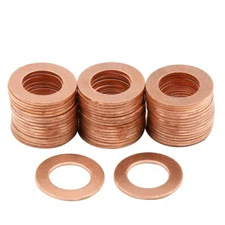 5pcs Copper Washer O-Ring Gasket Seal Ring Oil Gasket M4-M24 #B1