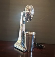 Vintage HAMILTON BEACH Milkshake Mixer Malt Model 730c Chrome No blender stick