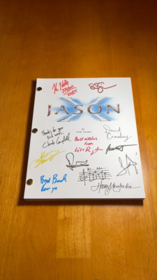 （当時物）Handmade　MAY　主演声優AUTOGRAPHセット Jason X Script Signed- Autograph Reprints- 135 Pages- Friday the