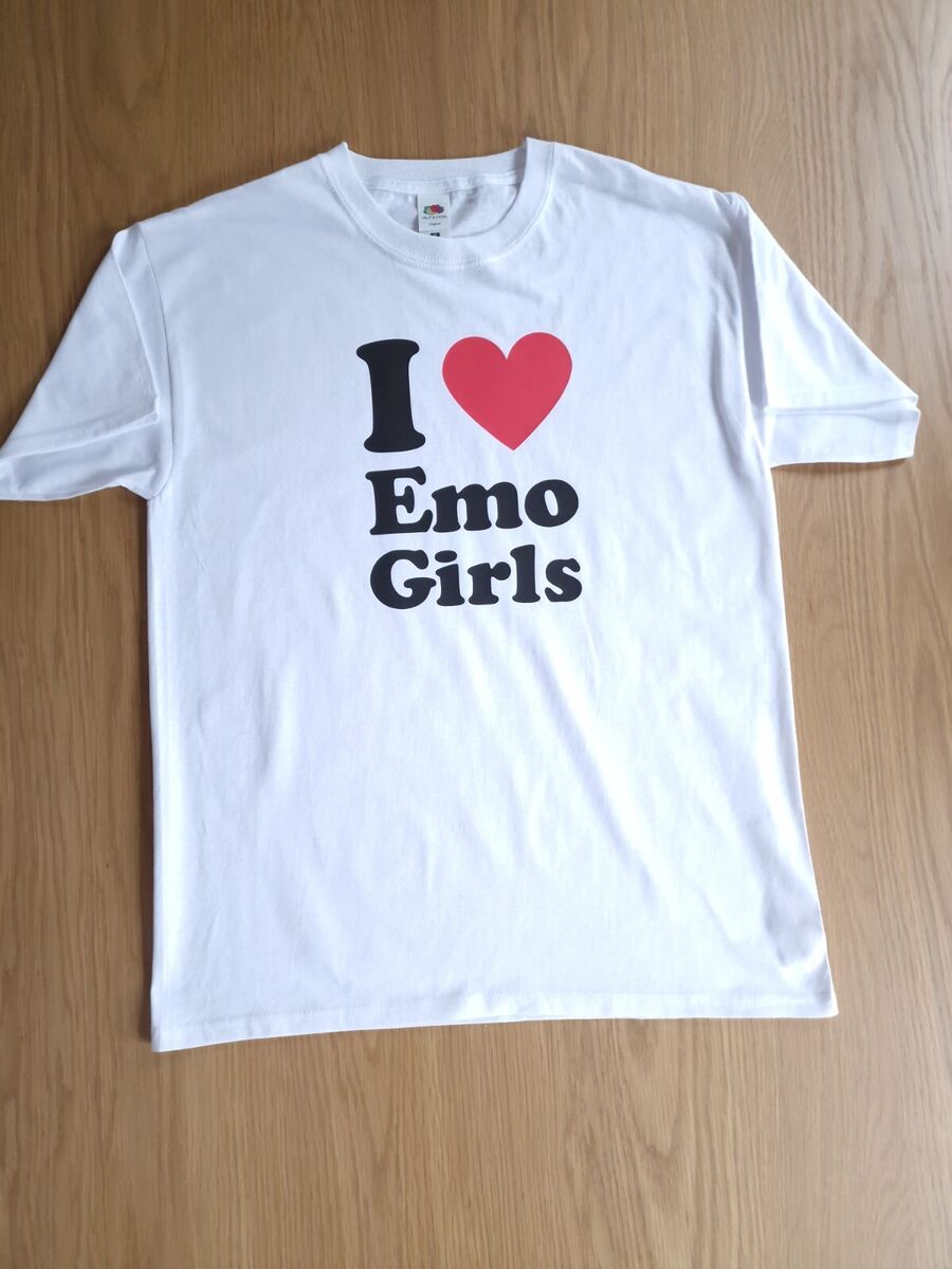 I LOVE HEART EMO GIRLS' Women's Sport T-Shirt