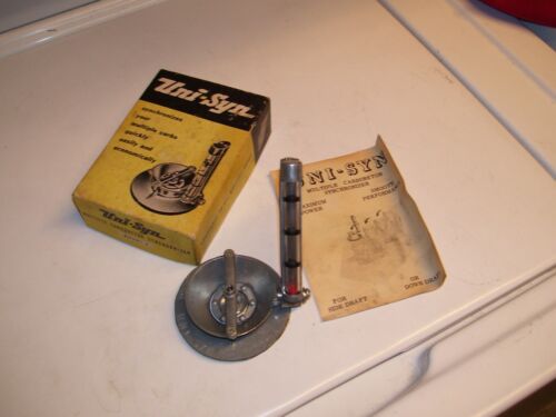 Vintage UNISYN Carburetor sync auto tune tool gm Ford chevy corvair hot rod mgb