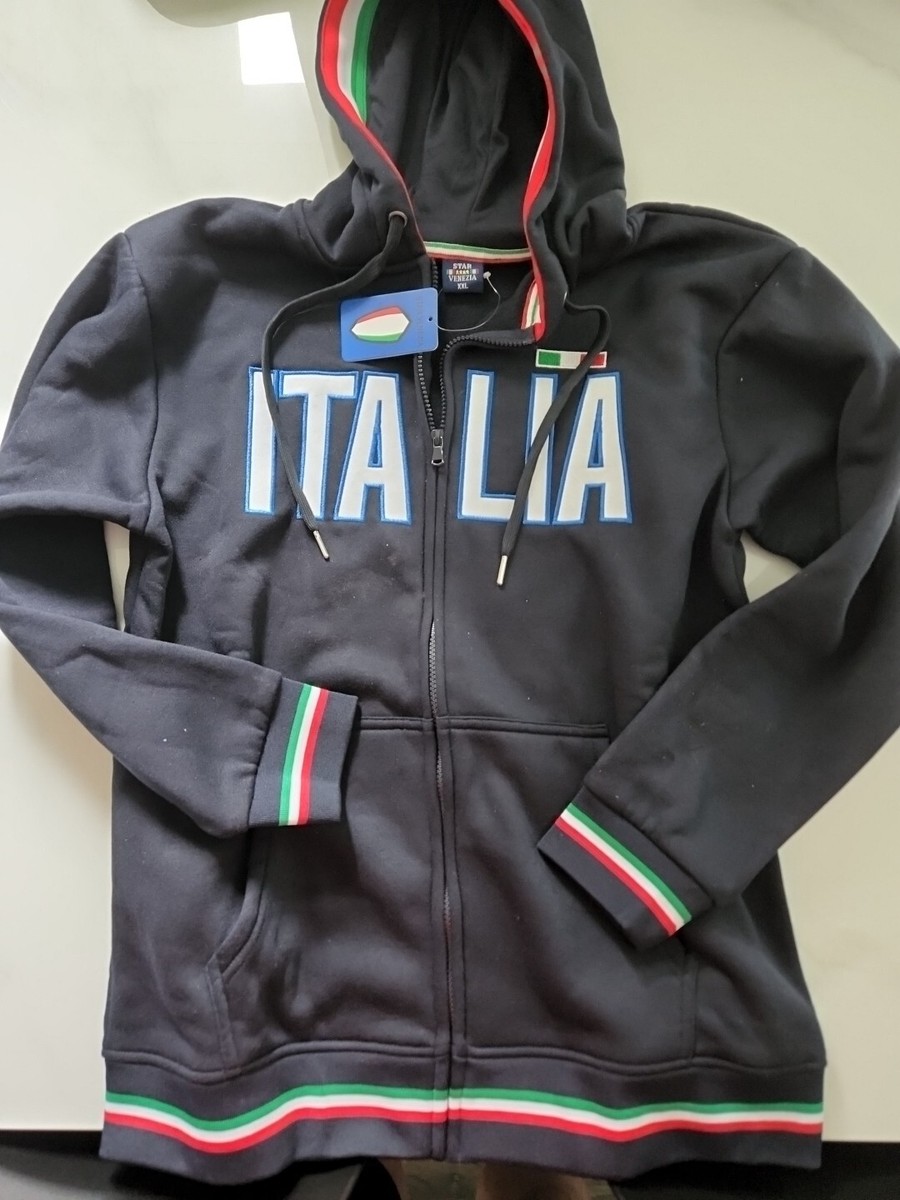 Star Venezia Hoodie Mens XXL Blue Italia Zip Up Hoodie | eBay