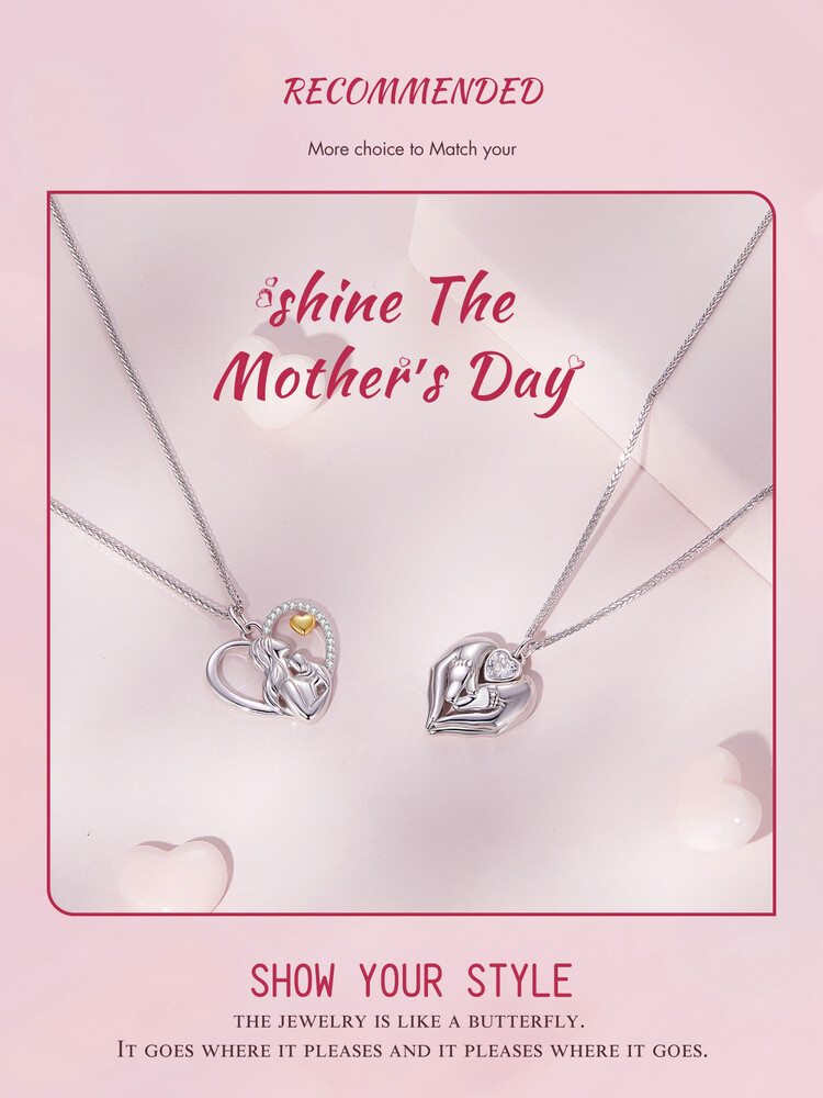 1 Pezzo Di Ciondolo Collana A Forma Di Cuore Moda Di Zirconi Cubici Per - Foto 11