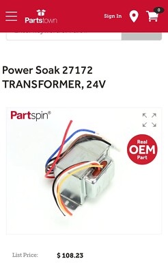 Power Soak Systems Inc, 27172, Transformer, 24v