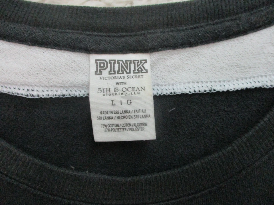 Suéter ROSA Victorias Secret Iowa Hawkeyes Grande Adulto Negro Pullover Mujer L Foto 4 de 4