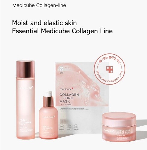 Medicube Triple collagen 3 set Toner Serum Cream Deep Glow Korean