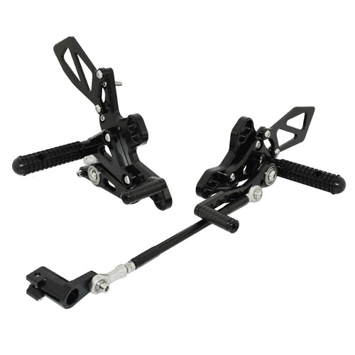 Black Adjustable Rearset Foot Rest Pegs For HONDA CBR650R CB650R Neo Sports Cafe - 第 1/6 張圖片