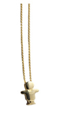 REAL 14K Yellow Gold Kid Sizable Necklace, 1.3 Grams