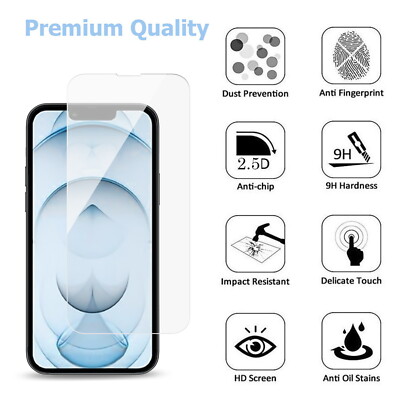 Handyhülle Panzerfolie für iPhone 17 16 15 14 13 12 Pro Max Mini + 2x·Schutzglas