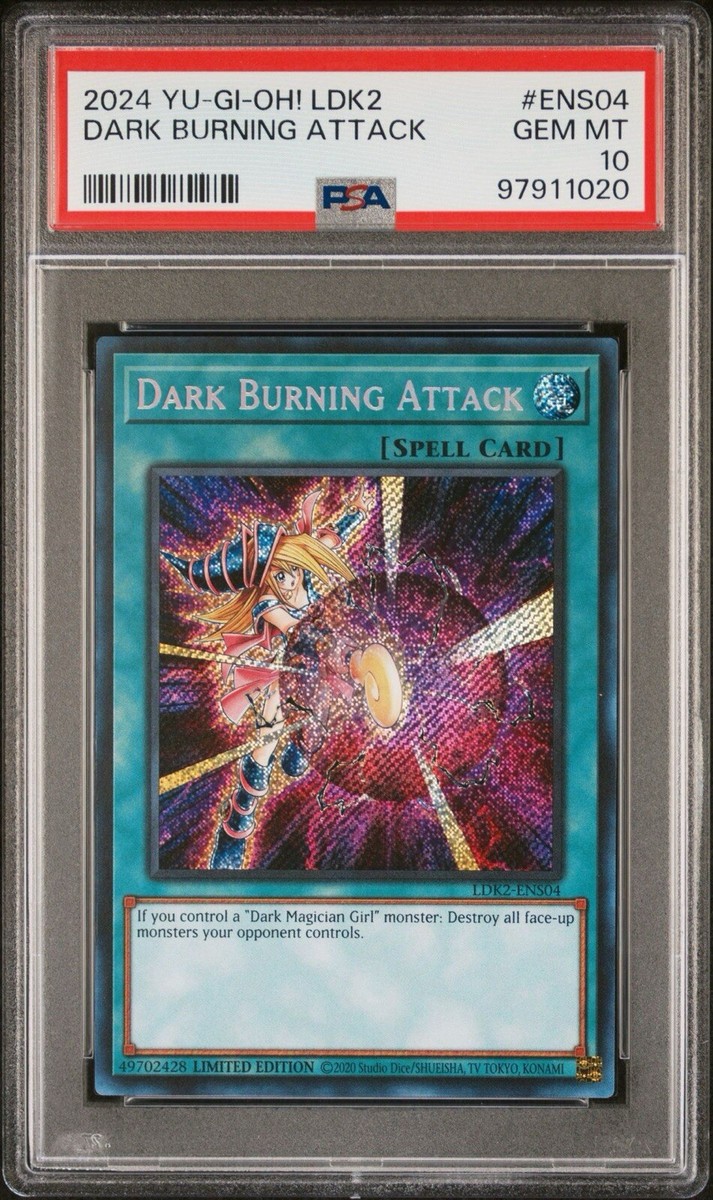 Yu-Gi-Oh! Dark Burning Attack LDK2-ENS04 Limited Edition PSA 10