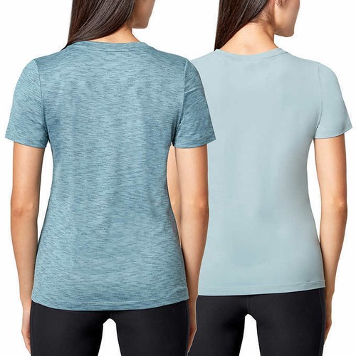 Mondetta Ladies' 2Pack Crewneck Short Sleeve Tees Moisture Wicking
