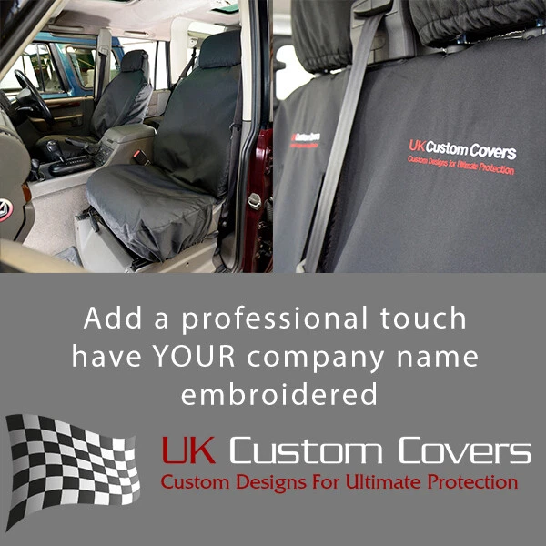 Coprisedili Anteriori UK Custom Covers SC146B - Tessuto 600 Denari - Impermeabili, Fodera In Cotone, Colore Nero