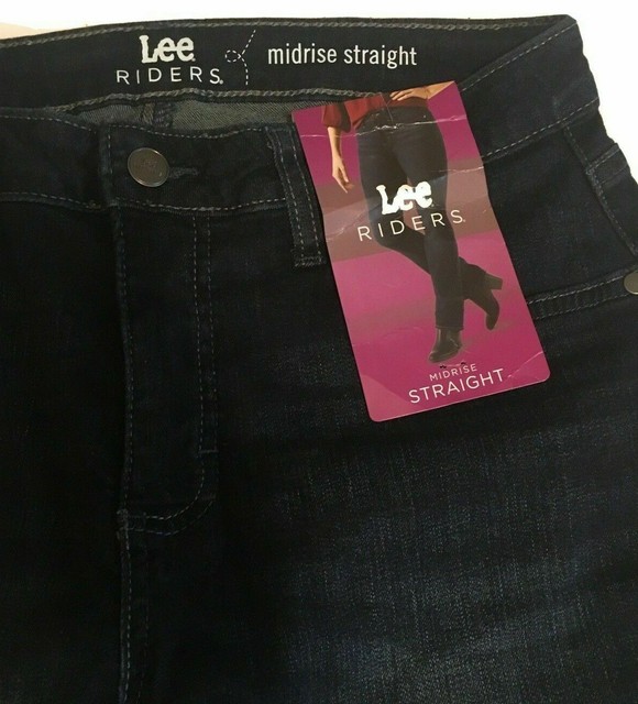 lee riders midrise straight leg jean
