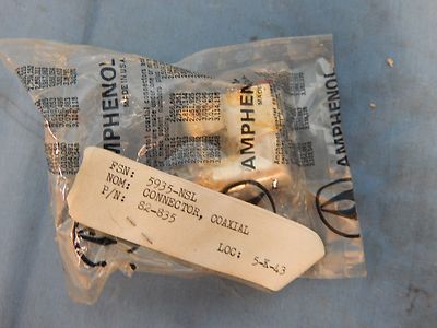 NEW Amphenol 82-835 Type N Right Angle Connector RG8 213 225 Silver Plated