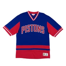Mens Mitchell & Ness NBA Final Seconds V-Neck Detroit Pistons