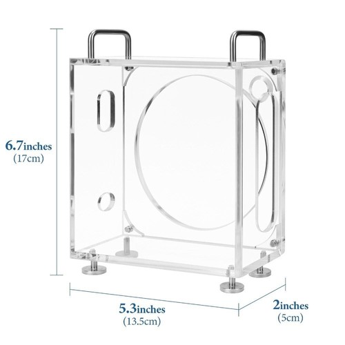 Acrylic Host Case Protective Shell for Mac Mini M4/M4 Pro 2024 Desktop Computer - Photo 3/6