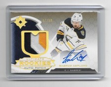 2019-20 UPPER DECK ULTIMATE ROOKIES RASMUS ASPLUND AUTO PATCH 57/99