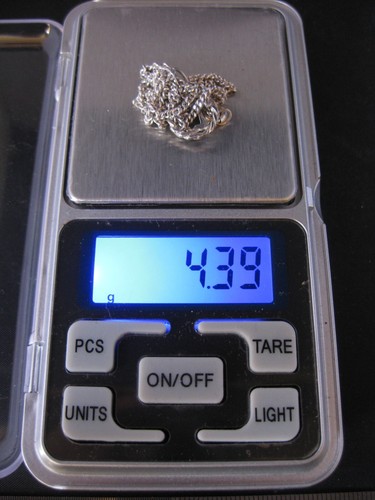 Prouds MW 925 sterling silver chain necklace with 13 pendant - Picture 11 of 12