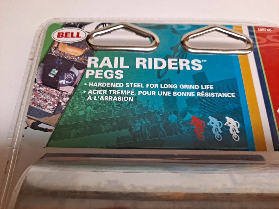 Clavijas Bell Rail Riders acero endurecido ejes de 3/8" # 109746 nuevas y selladas envío gratuito Foto 2 de 4